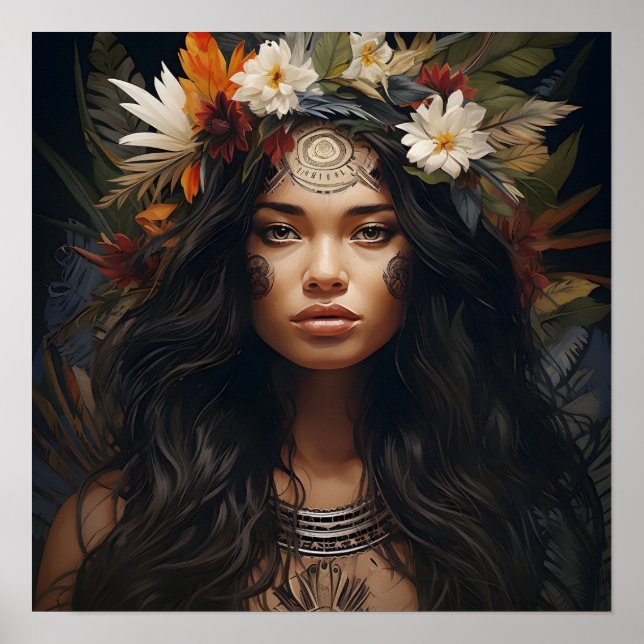 Wildflower Warrior Art Poster (Front)