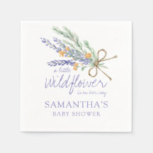 Wildflower Watercolor Baby Girl Shower