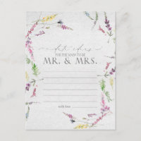 Wildflower Watercolor Floral Date Ideas