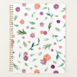 Wildflower Watercolor Floral Planner<br><div class="desc">Celebrate the season with this Wildflower Watercolor Floral Planner—an ideal Christmas gift for nature-loving moms and teachers. Featuring a cover rich with meadow wildflowers rendered in watercolor, it combines rustic charm with practicality. Inside, find undated monthly and weekly spreads, space for holiday gift lists, and goal-setting pages. Perfect for those...</div>