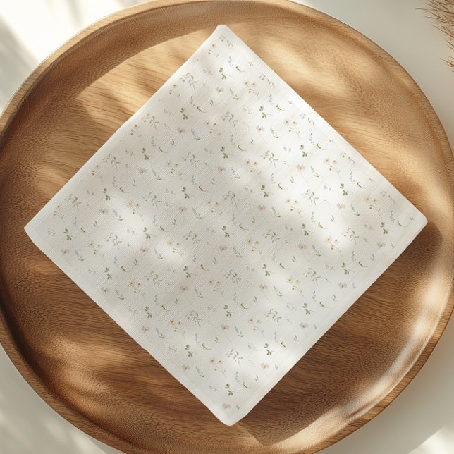 Wildflower Watercolor Floral Spring Summer Napkin (Creator Uploaded)