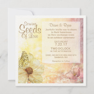 Wildflower Watercolor Invitation