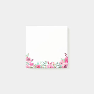 Wildflower Watercolor Post-it Notes
