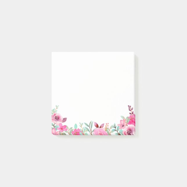 Wildflower Watercolor  Post-it Notes (Front)