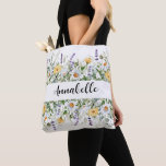 Wildflower wedding Bridesmaid Gift Floral Tote Bag<br><div class="desc">Beautiful floral tote bag which can be personalised with the names of your Bridal party! 
Perfect for a wildflower theme wedding!</div>