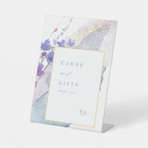 Wildflower Wedding Cards & Gifts Peri ID954 Pedestal Sign