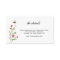 Wildflower wedding details Enclosure Card