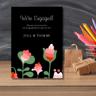 Wildflower Wedding Engagement Party Invitation
