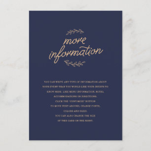 Wildflower Wedding Insert