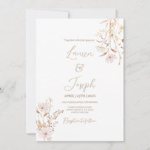 Wildflower Wedding Invitation