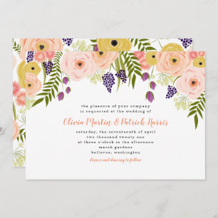 Wildflower Wedding Invitation