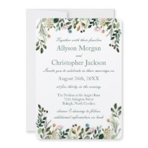 Wildflower Wedding Invitation