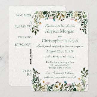 Wildflower Wedding Invitation