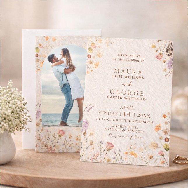 Wildflower wedding invitation (Creator Uploaded)