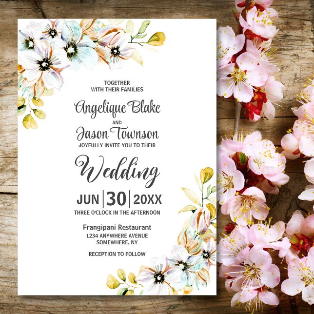 Wildflower Wedding Invitation (Creator Uploaded)
