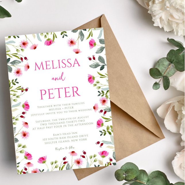 Wildflower Wedding Invitation (Creator Uploaded)