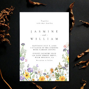 Wildflower Wedding Invitation