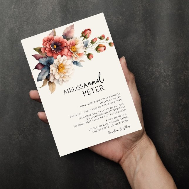 Wildflower Wedding  Invitation (Creator Uploaded)