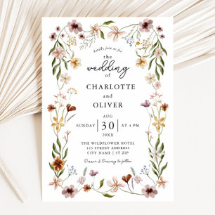 Wildflower Wedding Invitation