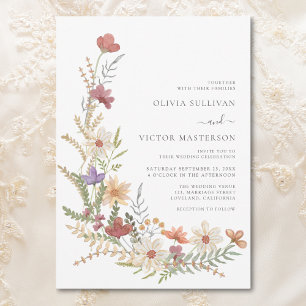 Wildflower Wedding Invitation
