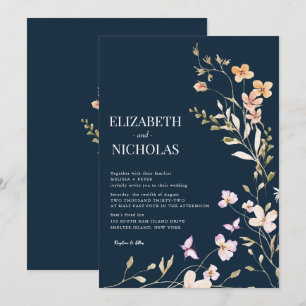  Wildflower   Wedding  Invitation