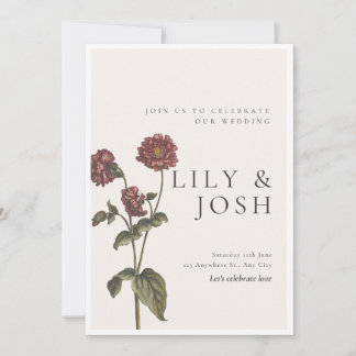 Wildflower Wedding Invitation