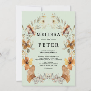 Wildflower  Wedding Invitation