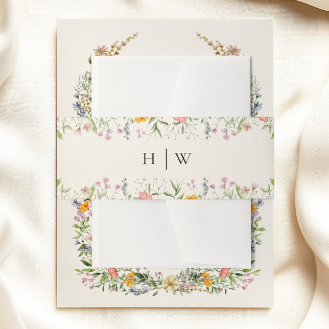 Wildflower Wedding  Invitation Belly Band (Creator Uploaded)