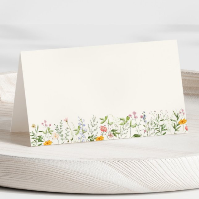 Wildflower Wedding  Place Card (Creator Uploaded)
