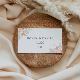 Wildflower Wedding Place Cards Template
