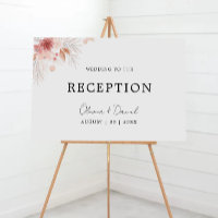 Wildflower Wedding Reception Invitation Template