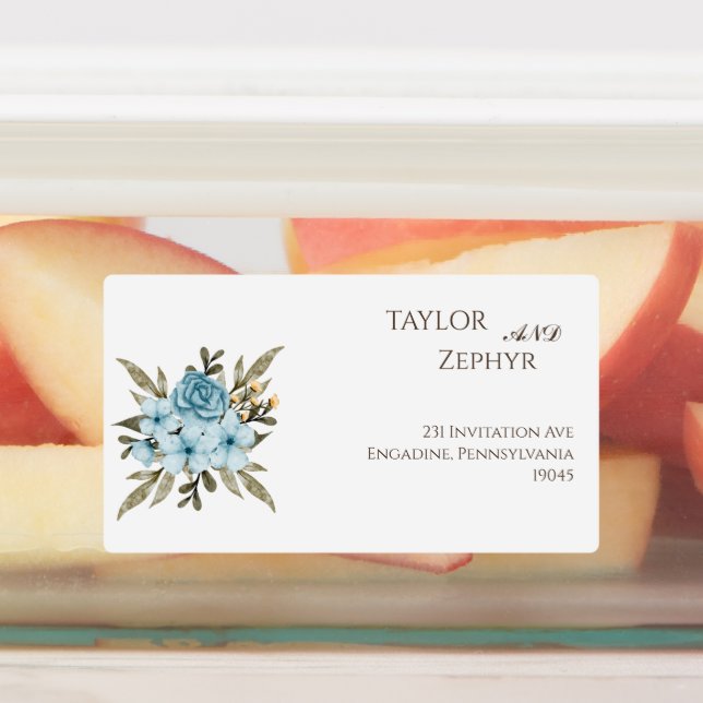 Wildflower  Wedding RSVP Return Address  (Affixed)