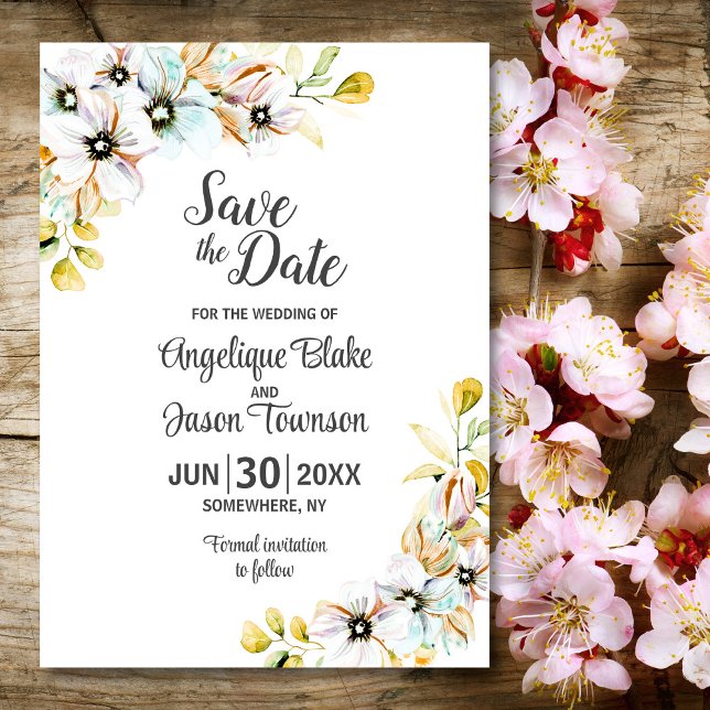 Wildflower Wedding Save The Date (Creator Uploaded)