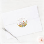 Wildflower Wedding Stickers - Flower Envelope Seal<br><div class="desc">Personalise these wildflower stickers for your wedding favours or use them as envelope seals.</div>