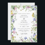 Wildflower Whimsical Garden Boho Rustic Wedding In Invitation<br><div class="desc">Wildflower Whimsical Garden Boho Rustic Wedding Invitation
Message me if you need any adjustments</div>