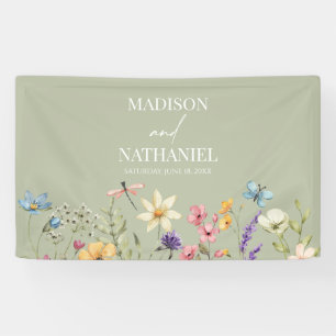 Wildflower Wild Flower Floral Garden Wedding Banner