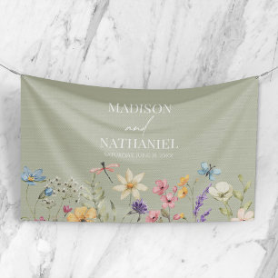Wildflower Wild Flower Floral Garden Wedding Banner