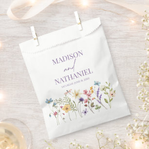 Wildflower Wild Flower Floral Garden Wedding Favour Bag