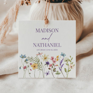Wildflower Wild Flower Floral Garden Wedding Favour Tags