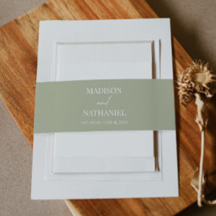 Wildflower Wild Flower Floral Garden Wedding Invitation Belly Band