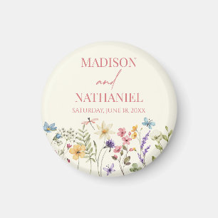 Wildflower Wild Flower Floral Garden Wedding Magnet