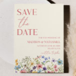 Wildflower Wild Flower Floral Garden Wedding Save The Date<br><div class="desc">This is a Wildflower Wild Flower Floral Garden Wedding Save The Date Card!</div>