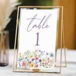Wildflower Wild Flowers Floral Garden Wedding Table Number<br><div class="desc">This is a Wildflower Wild Flowers Floral Garden Wedding Table Number!</div>