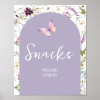 Wildflower Wild ONE Butterfly Garden Party Snacks