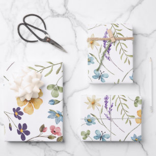 Wildflower  wrapping paper sheet