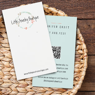 Wildflower Wreath Earring Jewelry Display Card