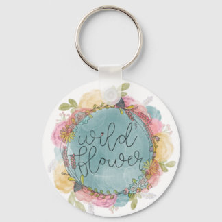 Wildflower Wreath Floral Key Ring