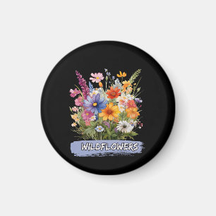 Wildflowers Acrylic Keychain Magnet