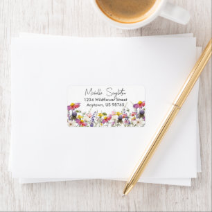 Wildflowers Address Label
