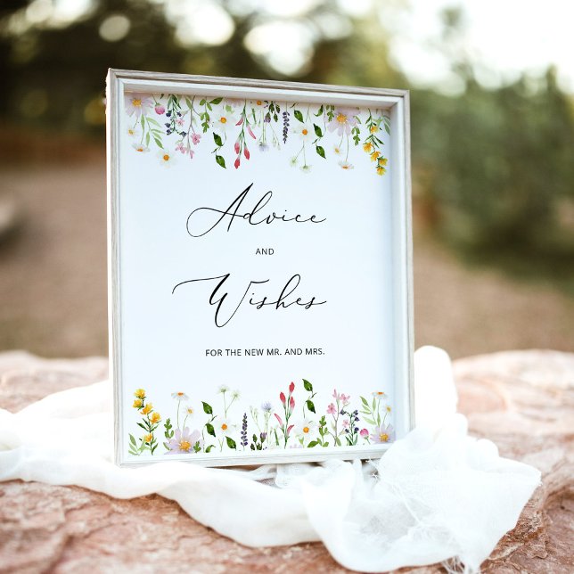 Wildflowers advice and wishes for Newlyweds Poster (Creator Uploaded)